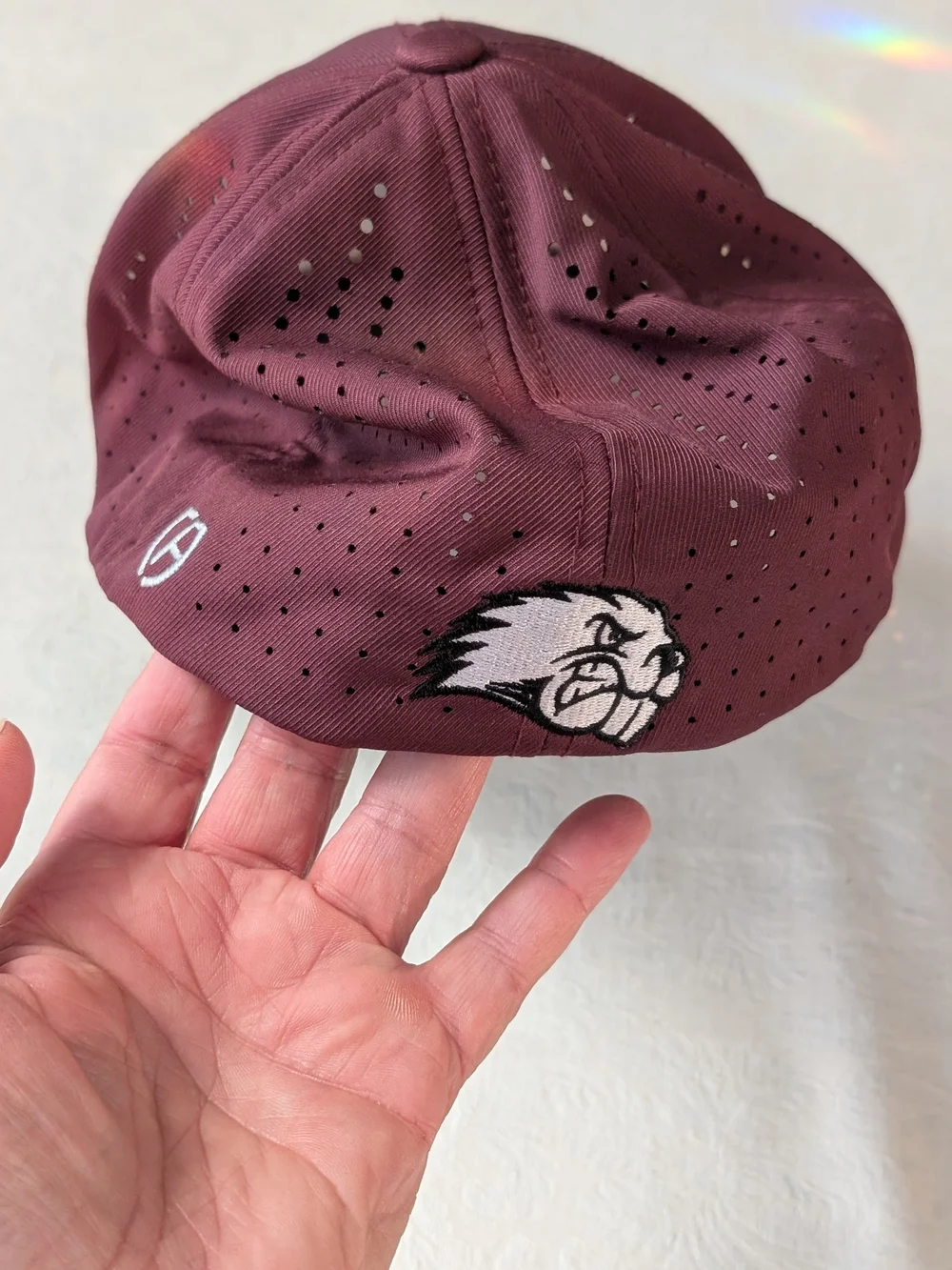 Cap America Furman Paladins Cap Flexfit Premium Line Maroon White L-XL